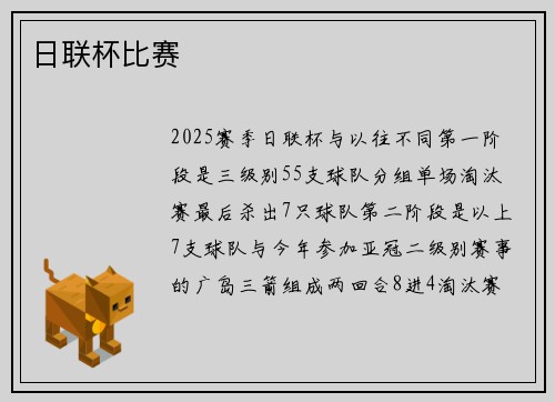 日联杯比赛